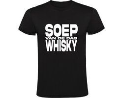 Soep van de dag Whisky Heren t-shirt | Drank | Zuipen | Alcohol | Kroeg | Cafe | Bar | Shirt Image