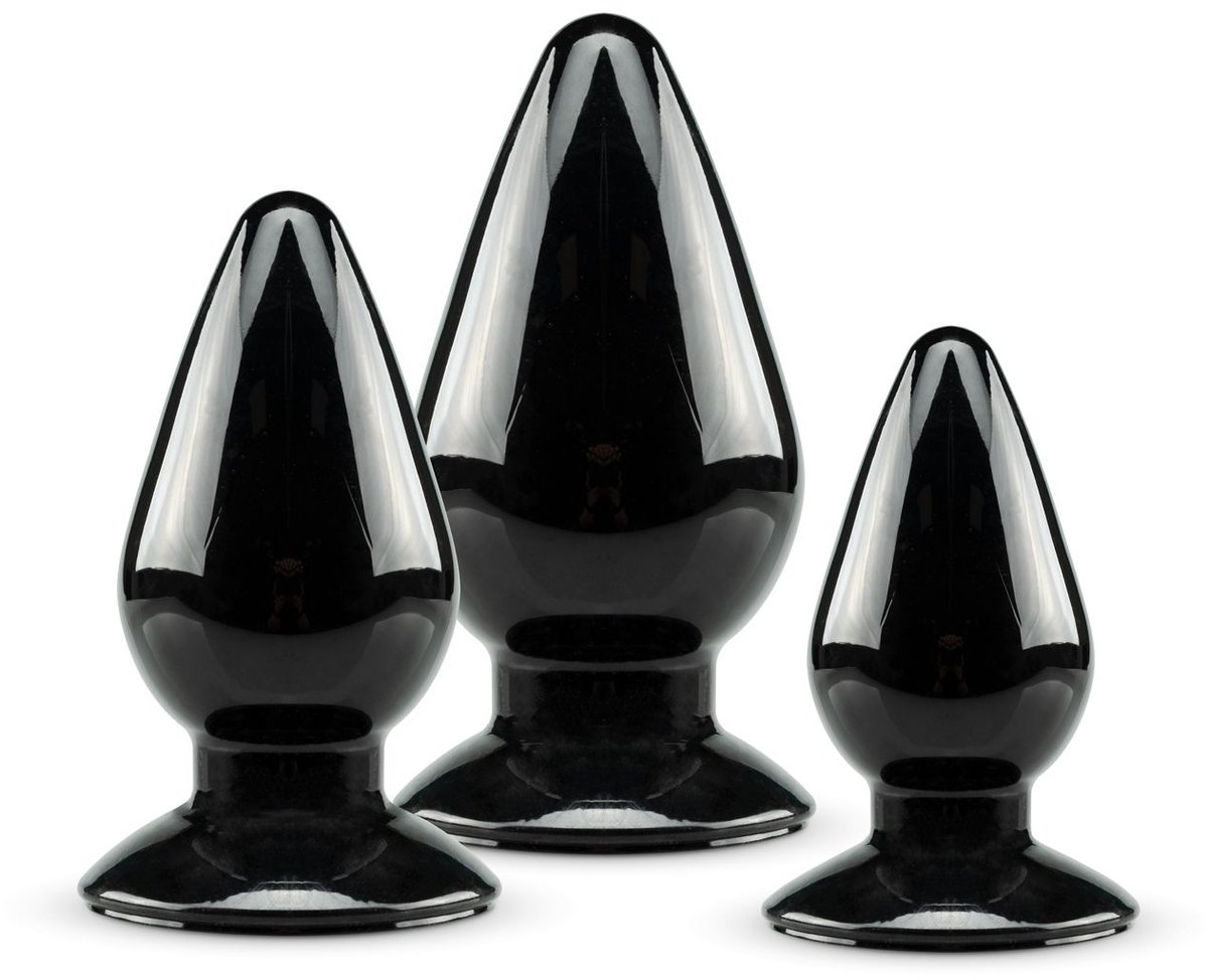 Goedkoopste Anaal Plug Set - Zwart