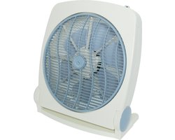 Airmate Ventilator box Ø35cm - Vloerventilator - Timer - Afstandsbediening - H:50cm - 50W - Stil max. 58.3dB - Beige/Paarsgrijs