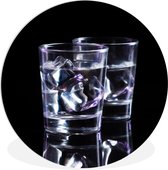 WallCircle - Wandcirkel ⌀ 90 - Alcohol - Glazen - Drank - Ronde schilderijen woonkamer - Wandbord rond - Muurdecoratie cirkel - Kamer decoratie binnen - Wanddecoratie muurcirkel - Woonaccessoires