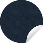 WallCircle - Muurstickers - Behangcirkel - Leer - Blauw - Dierenhuid - 50x50 cm - Muurcirkel - Zelfklevend - Ronde Behangsticker