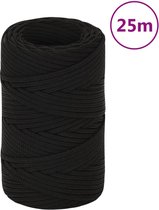 vidaXL-Werktouw-2-mm-25-m-polyester-zwart