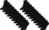 Mario Russo - Heren Sokken 10-Pack Sneaker Sokken - Zwart - Maat 39-42