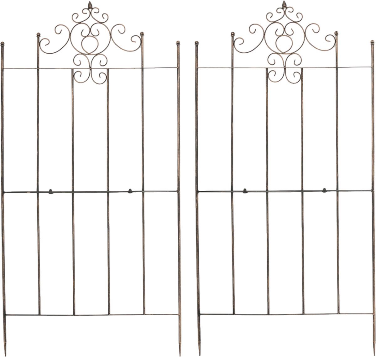 CLP Paula Set van 2 Trellis - Plantenklimrek - bronzen