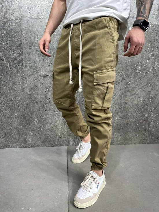 Streetwear poches Garçons hommes pantalons de survêtement Hip Hop pantalons de survêtement pantalons de survêtement tactique hommes pantalons Cargo sarouel hommes Vêtements W32
