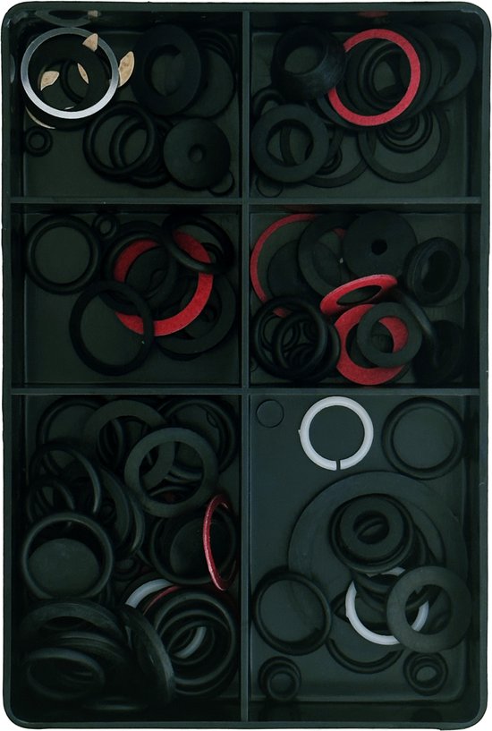 Foto: 3bmt rubber ringen 125 stuks assortiment aflsluitringetjes