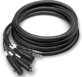 Hosa JHS-310, JamHub section multi kabel 10ft / 3mtr met xlr/jack/mannelijk en vrouwtje