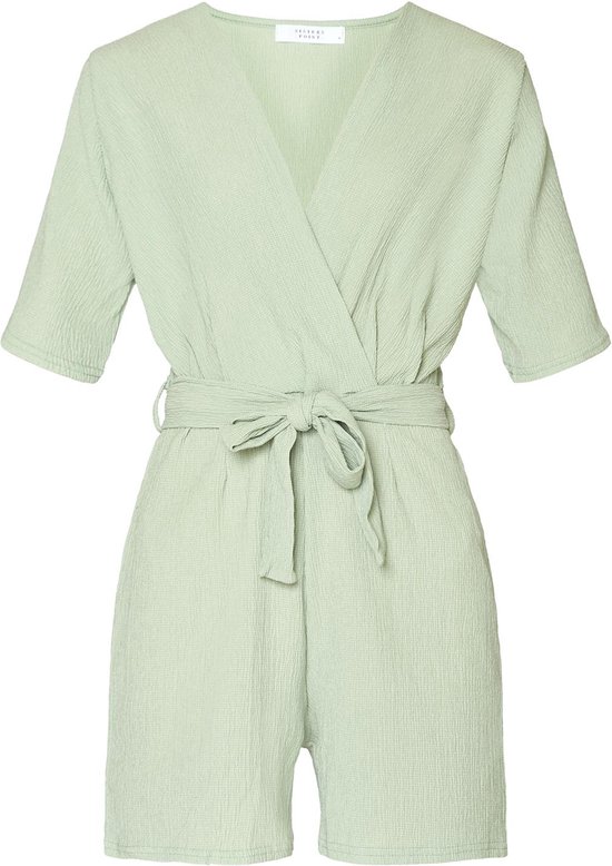 SISTERS POINT Egina-pl.a Dames Jumpsuit - Sea Green - Maat XS