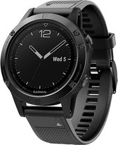 Siliconen sport bandje geschikt voor Garmin Fenix 5 - Plus & Sapphire - Fenix 6 - Pro & Sapphire - Garmin Fenix 7 - Solar & Sapphire Garmin Epix Gen 2 - Quickfit 22 / 22mm band voor Garmin smartwatches - Horlogebandje - Polsband - zwart