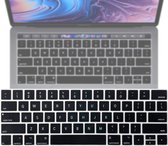 Lunso Geschikt voor MacBook Pro (2016-2020) Keyboard Cover met Touchbar (US) QWERTY indeling - Zwart