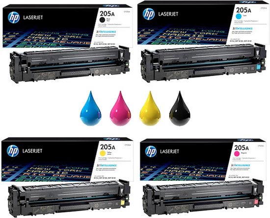 HP 205A - Originele LaserJet Tonercartridges - 4-pack - Standaard Capaciteit - Zwart/Cyaan/Magenta/Geel