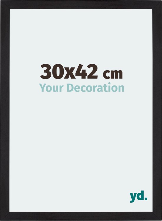 Cadre Photo Mura Your Decoration - 30x42cm - Grain de Bois Zwart