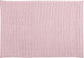 MSV Badkamerkleed/badmat tapijtje voor op de vloer - lichtroze - 50 x 80 cm - Microvezel - anti slip
