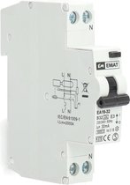EMAT aardlekautomaat 1-polig+nul 32A B-kar 30mA (85006010)