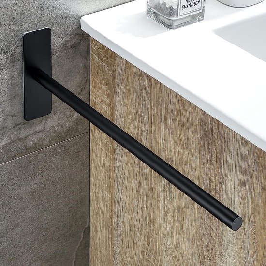JeiibrZui Handdoekhouder zonder Boren - 40 cm - Wandhanddoekhouder voor de Badkamer