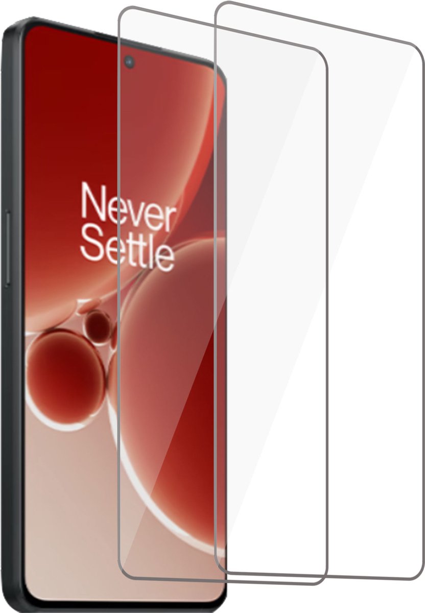 2x Screenprotector geschikt voor OnePlus Nord 3 - Beschermglas - GuardCover
