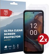 Rosso Screen Protector Ultra Clear Duo Pack Geschikt voor Nokia XR21 | TPU Folie | Case Friendly | 2 Stuks