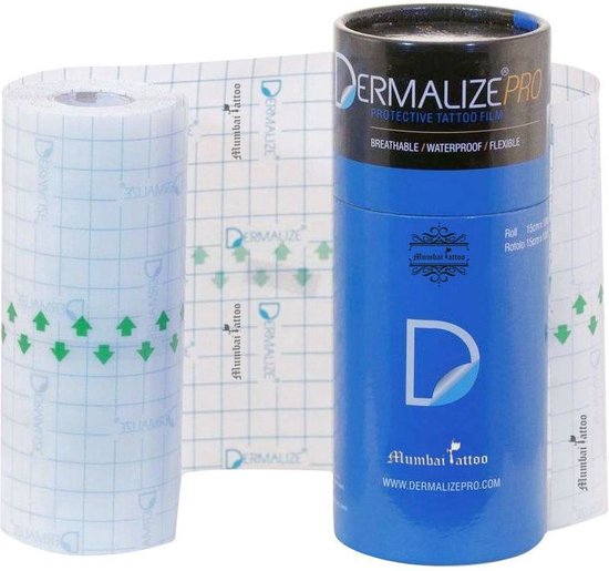 Dermalize Dermalize Pro - Protective Tattoo Film Tatoeage Pleister Folie op Rol ...