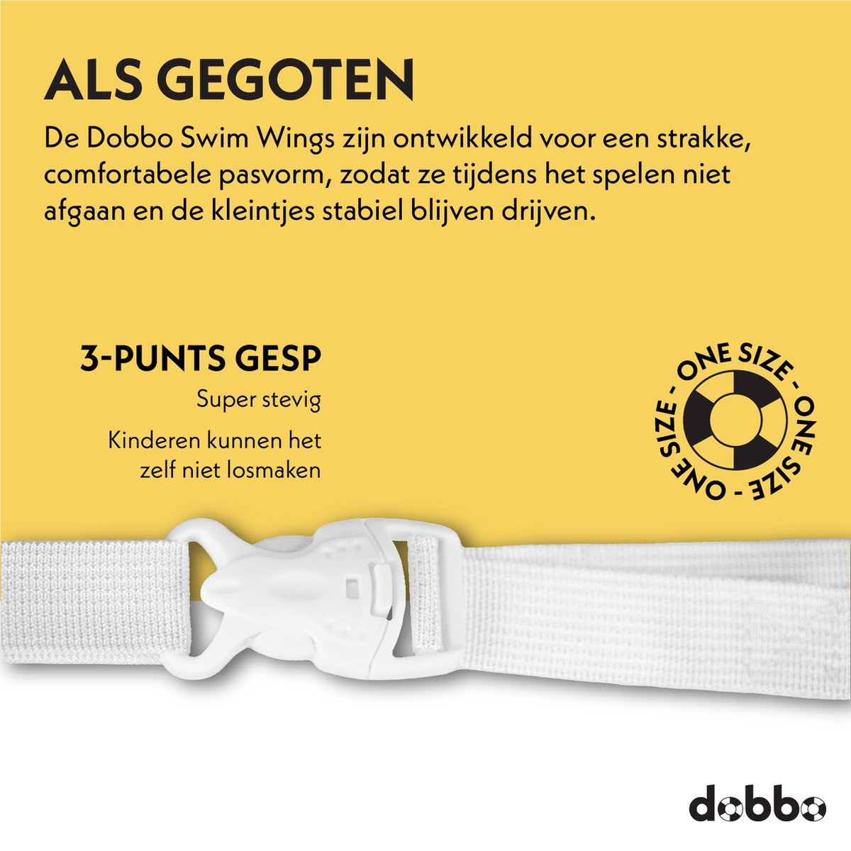 DOBBO Eddie de Eend - Puddle Jumper - Zwembandjes - Zwemvest - Zwemvleugels - voor Kind van 2 tot 6 jaar - 15 tot 30kg - Geel — afbeelding 7