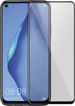 Gehard glas Geschikt voor Huawei P40 Lite Volledige hechting Afgeschuind Shockproof Zwart