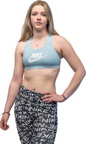 Nike Dri-Fit Swoosh sport bh donkerblauw