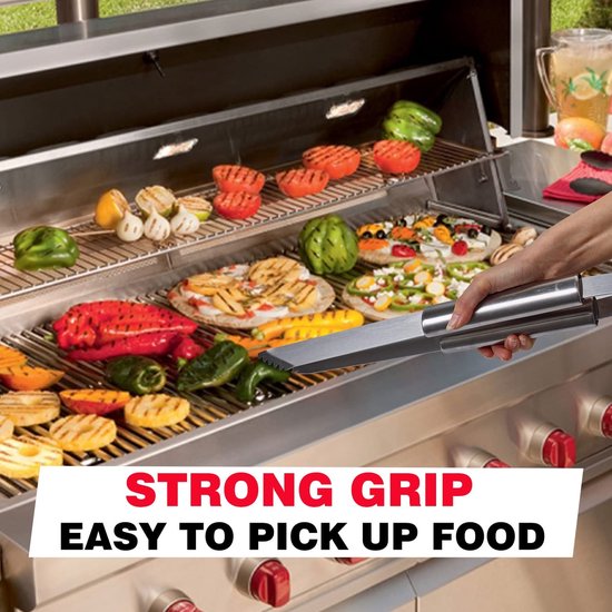 Grilliance 38 stuks BBQ-grillbestekset, roestvrij staal, barbecue- accessoires voor mannen, cadeau, verjaardag, hoogwaardige barbecueaccessoires, set koffer met grillkoffer en grillmat voor tuin en