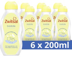 Zwitsal Baby Badolie - 6 x 200 ml - Voordeelverpakking