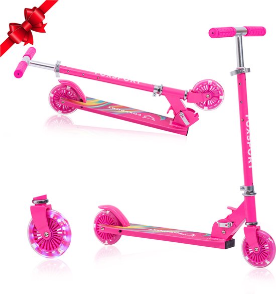 Trottinette Enfant Pliable 2 LED Roues pour 3 À 12 Ans, 3 Hauteur Guidon  réglable Scooter pour Filles et Garçons, Jusqu'à 100kg (Bleu) : :  Jeux et Jouets