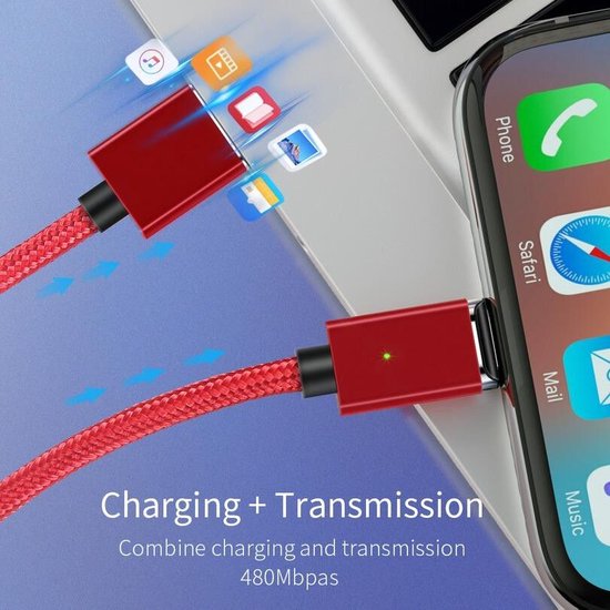 Câble de recharge USB-C vers USB-C ESSAGER - Longueur 2m