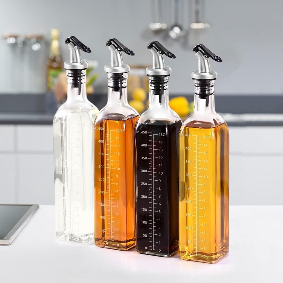 Distributeur de bec verseur d'huile d'olive pour barman, bec verseur de  bouteille hygiénique, bec