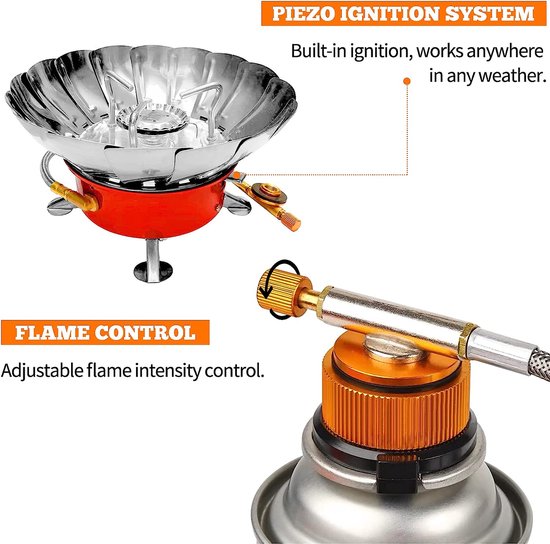Onlyfire Spirituskoker, Draagbare Campingkachel voor Binnen Buiten, Campingkooktoestel, Roestvrij Staal Alcoholkachel Voor Barbecues, BBQ, Picknicks, Trekkin, Wandelen, Reizen, Zilver