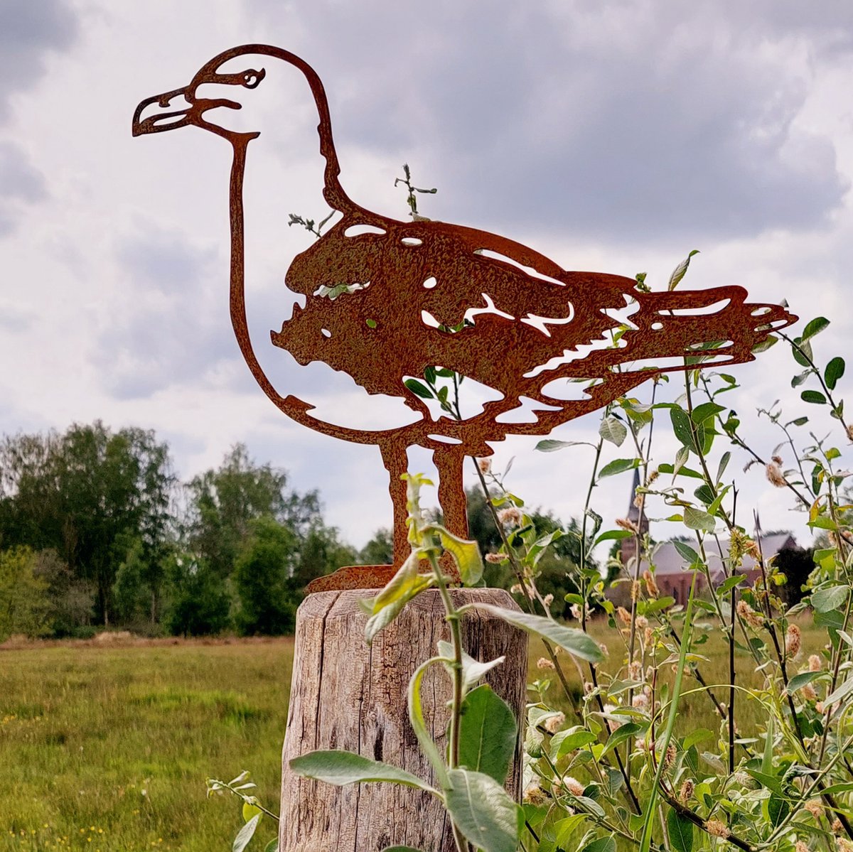 Meeuw - metalen vogel - Cortenstaal - NL Fabricaat