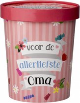 Snoeppot - Oma - Candy Bucket - Gevuld met Snoep en Drop