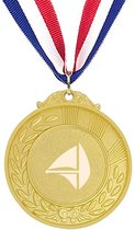 Akyol - zeilen medaille goudkleuring - Sport - zeilboot - cadeau - sport - gepersonaliseerd