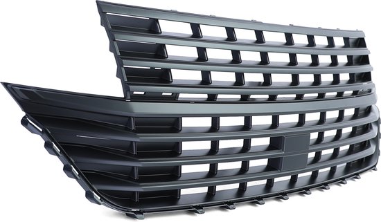 Grill Geschikt voor Volkswagen Transporter T6.1 Facelift Multivan Vanaf 2019 Zonder Embleem Mat Zwart