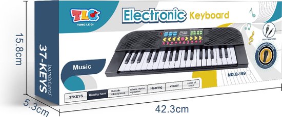YAR KidzTune- Piano Keyboard - 61Keys Maat M - MP5 - Digitale Piano - Keyboard Piano - Elektrische Piano - Elektronisch Orgel - Keyboard Piano Muziekinstrument 61 Toetsen Kinderen