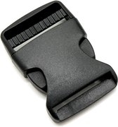 Gesp 5 stuks plastic zwart kleur 3.5cm kliksluiting klik sluiting riemgesp gespen voor riem Fournituren