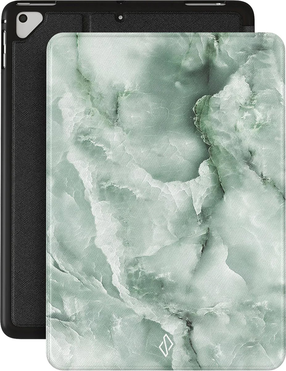 Burga Tablet Hoes Geschikt voor iPad 6e generatie (2018) / iPad 2017 (5e generatie) - Burga Tablet Case - Meerkleurig /Pistachio Cheesecake