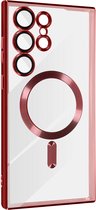 MagSafe case geschikt voor Samsung Galaxy S23 Ultra rood