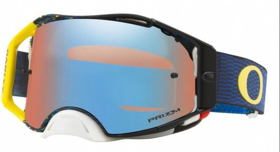 Oakley Airbrake MX Equalizer Blue Yellow/ Prizm MX Sapphire - OO7046-77