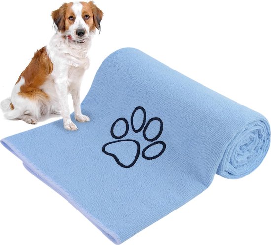 Serviette de bain pour chien - Serviette pour chien en microfibre