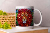 Mok Red Lion - Animals - AnimalLovers - Gift - Cadeau - Dier - Wildcat - Wildlife - AnimalRescue - NatureLovers - AnimalRights - AnimalLife - AnimalCare