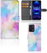 Telefoonhoesje Xiaomi Redmi Note 12 5G | Poco X5 Bookcase Personaliseren Watercolor Light