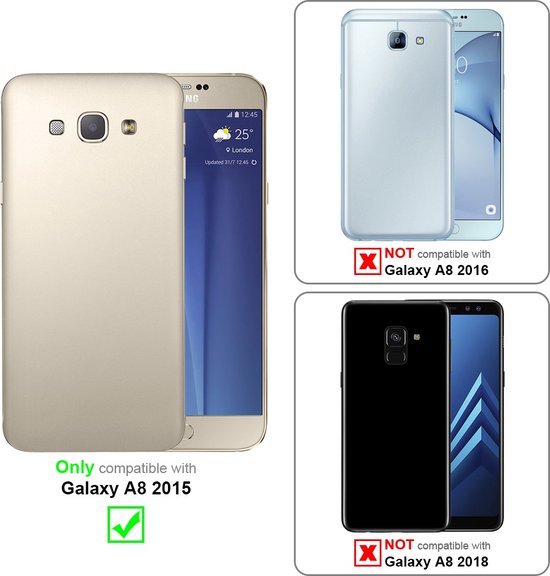 Coque Cadorabo pour Samsung Galaxy A8 2015 en VERT GIVRÉ - Coque de protection rigide au look givré contre les rayures et les chocs