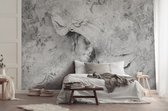 Vliesbehang - Fotobehang - Beton - Imitatie - Vrouw - Muur - Sculptuur - 290x416 cm (Hoogte x Lengte)