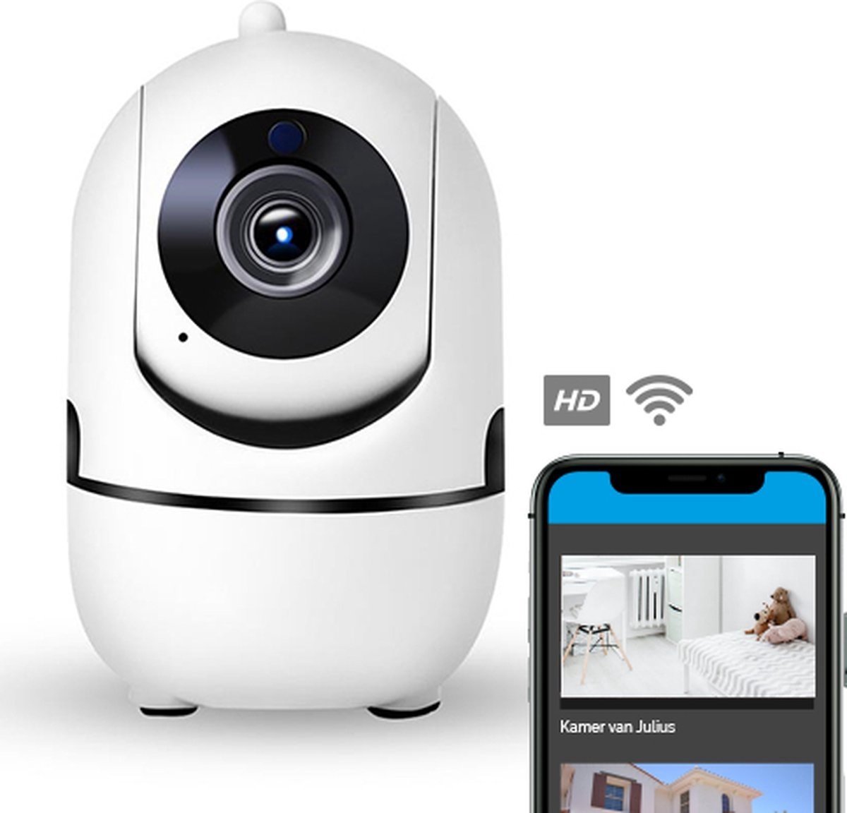 Pearl Life Camera - HD huisdiercamera met nachtzicht en 2-weg audio