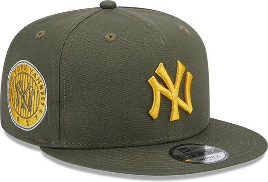 New York Yankees Cap - Team Side Patch - Limited Edition - Maat S/M Verstelbaar - Snapback - 9Fifty - Groen - New Era Caps - NY Pet Heren - NY Pet Dames - Petten