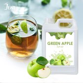 Limonade | Bubble Tea Syrup | Smoothie Basis | Cocktail Syrup | Dessert Syrup | JENI Green Apple Syrup - 2.5 Kg （with a free pump）