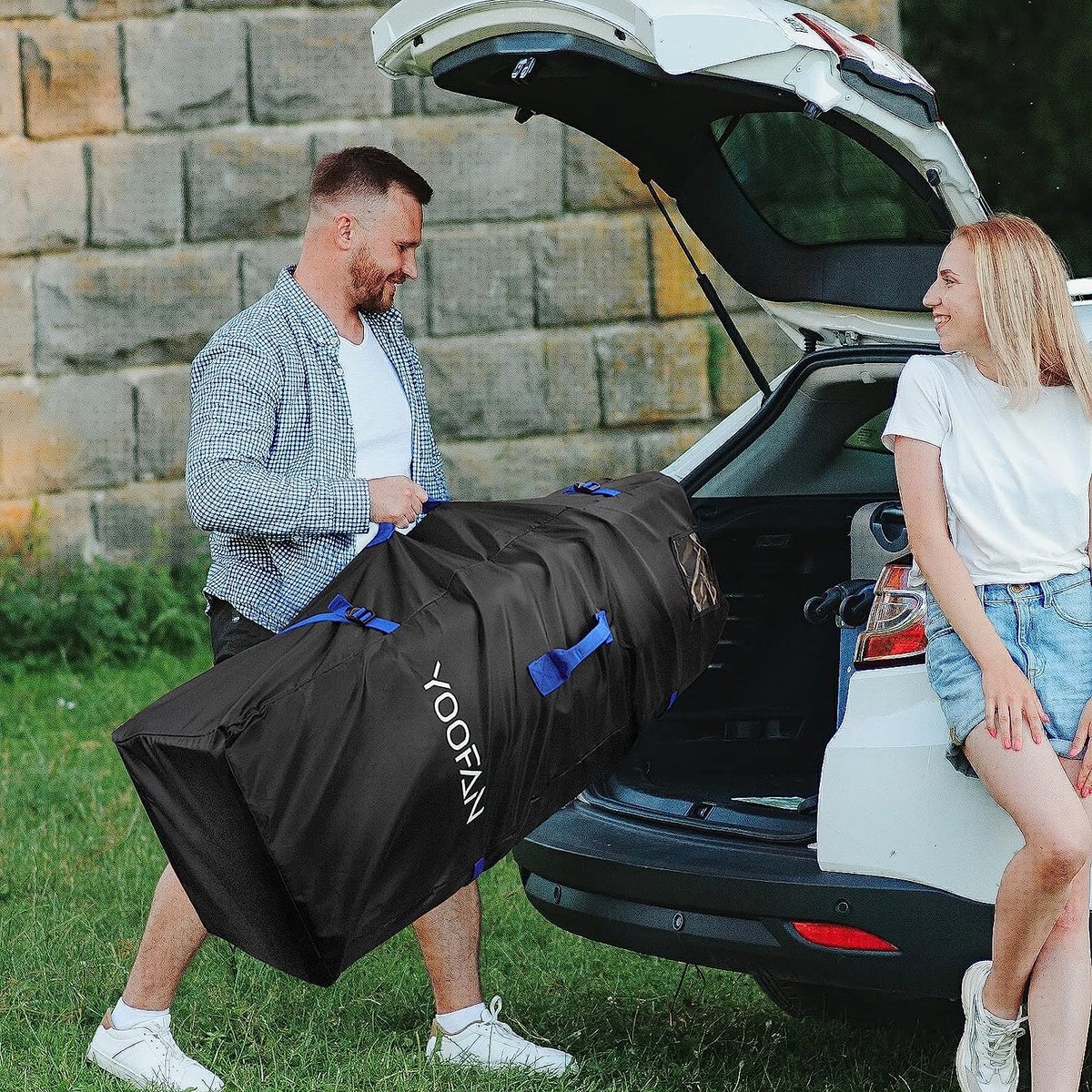Nicoone Reiswandelwagen Tas voor Vliegtuig, Stofdichte Paraplu Wandelwagen Buggy Organizer Opslag Trein Vliegtuig Gate Check Waterdichte Wandelwagen Tas Baby Wandelwagens, Zwart, Modieus