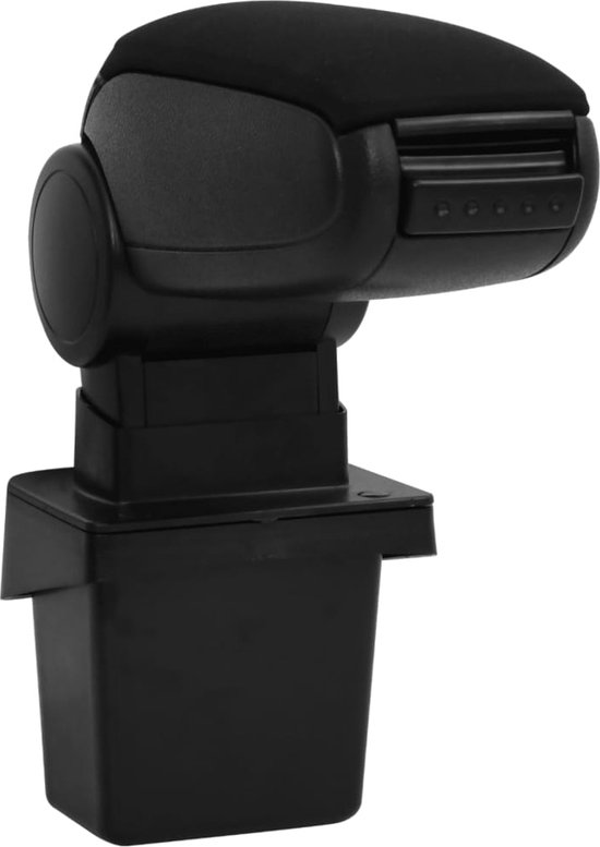 vidaXL Accoudoir - Hyundai Verna/Solaris - Accent (2010-2016) - ABS - 15x31,5x(35-51) cm - Zwart - Accoudoir de voiture
